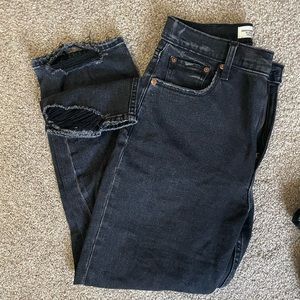 Abercrombie Ankle Straight Ultra High Rise